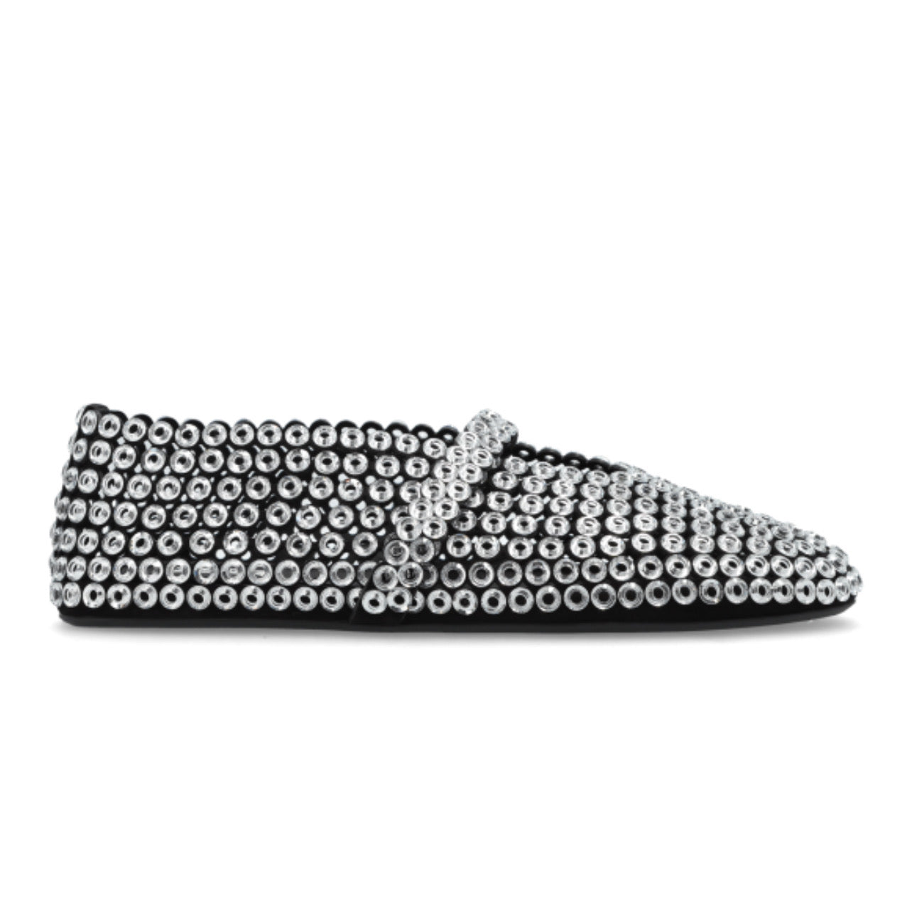 Alaïa Women's Gray Ballerinas Eyelet