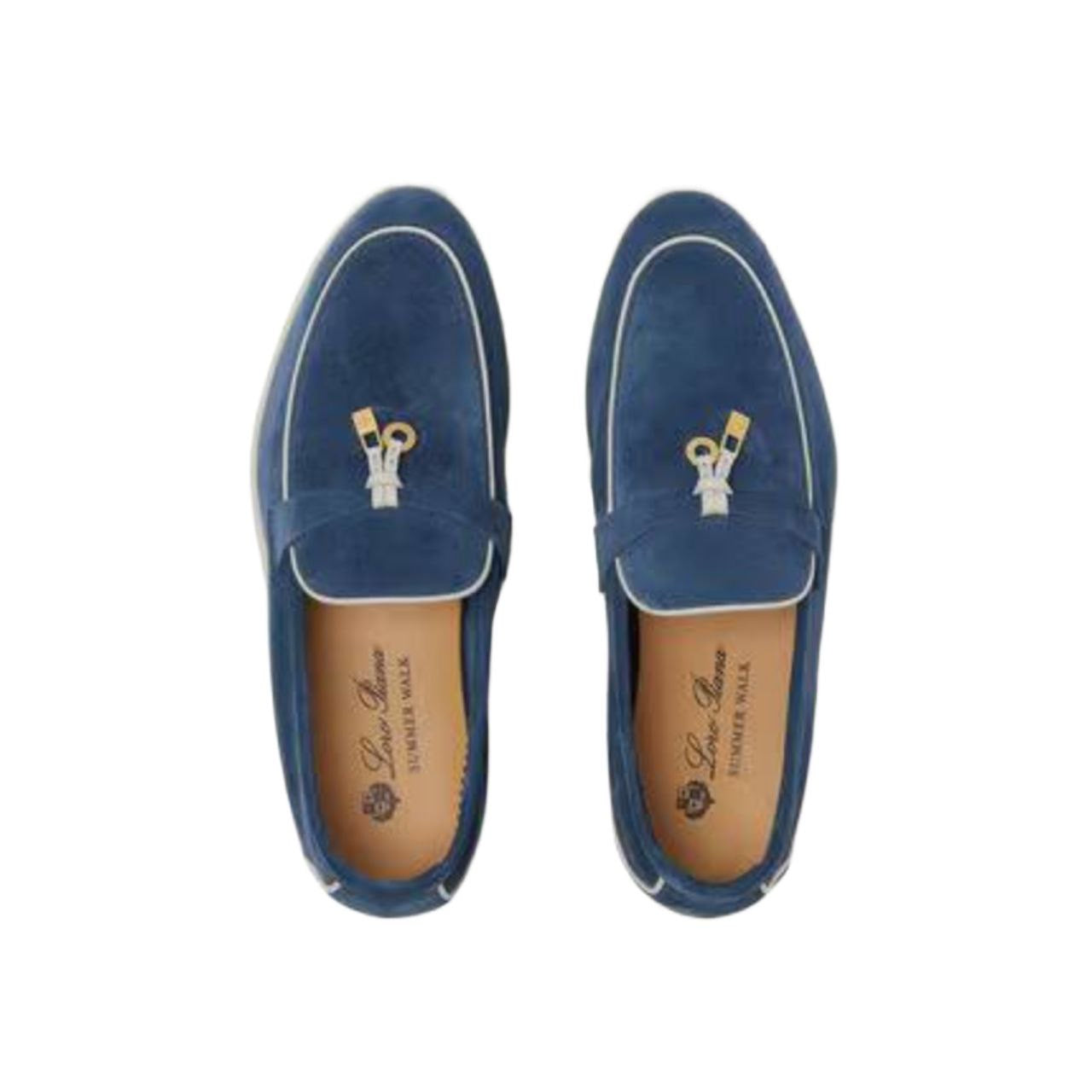 Loro Piana Summer Charms Walk Loafer Ocean Heart
