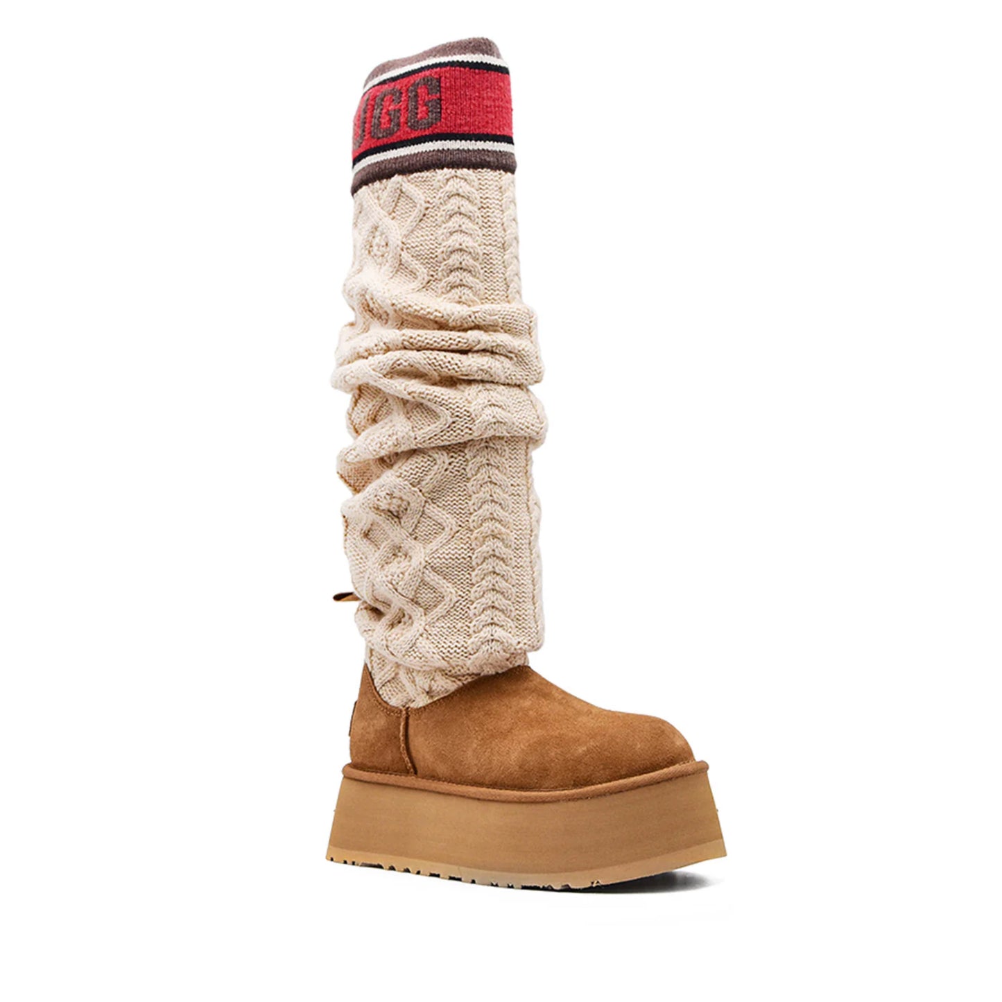 Ugg Classic Sweater Letter Boot Chestnut