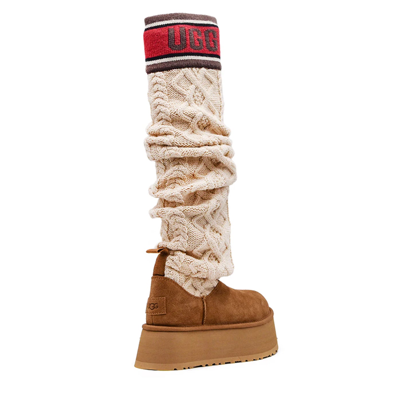 Ugg Classic Sweater Letter Boot Chestnut