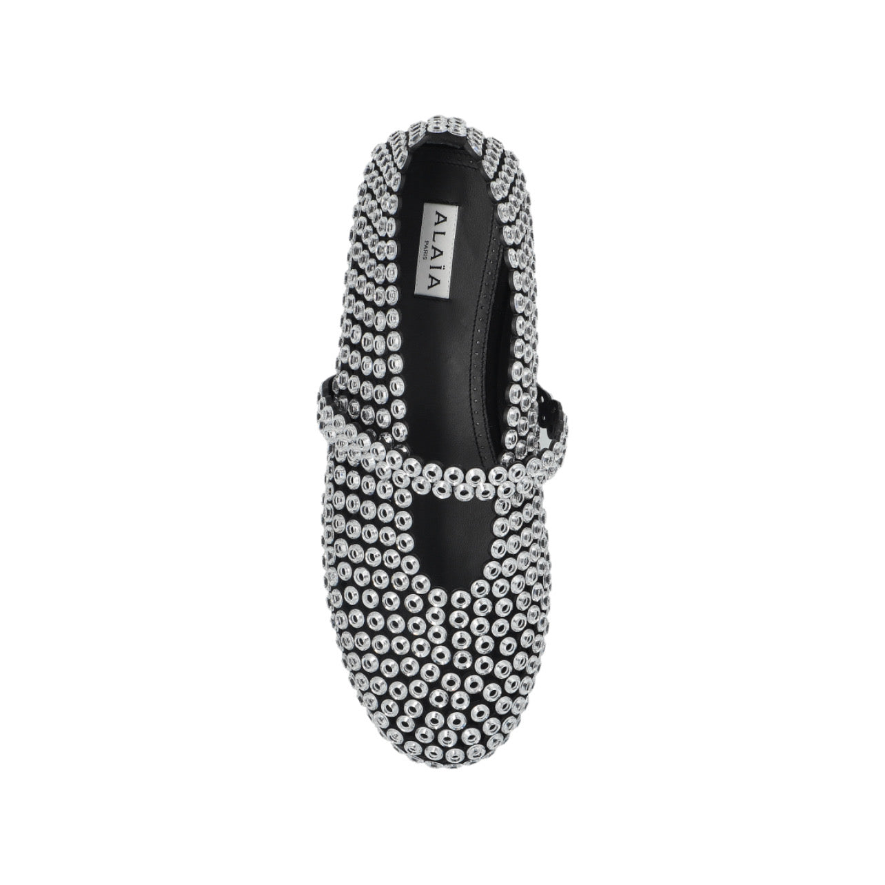 Alaïa Women's Gray Ballerinas Eyelet