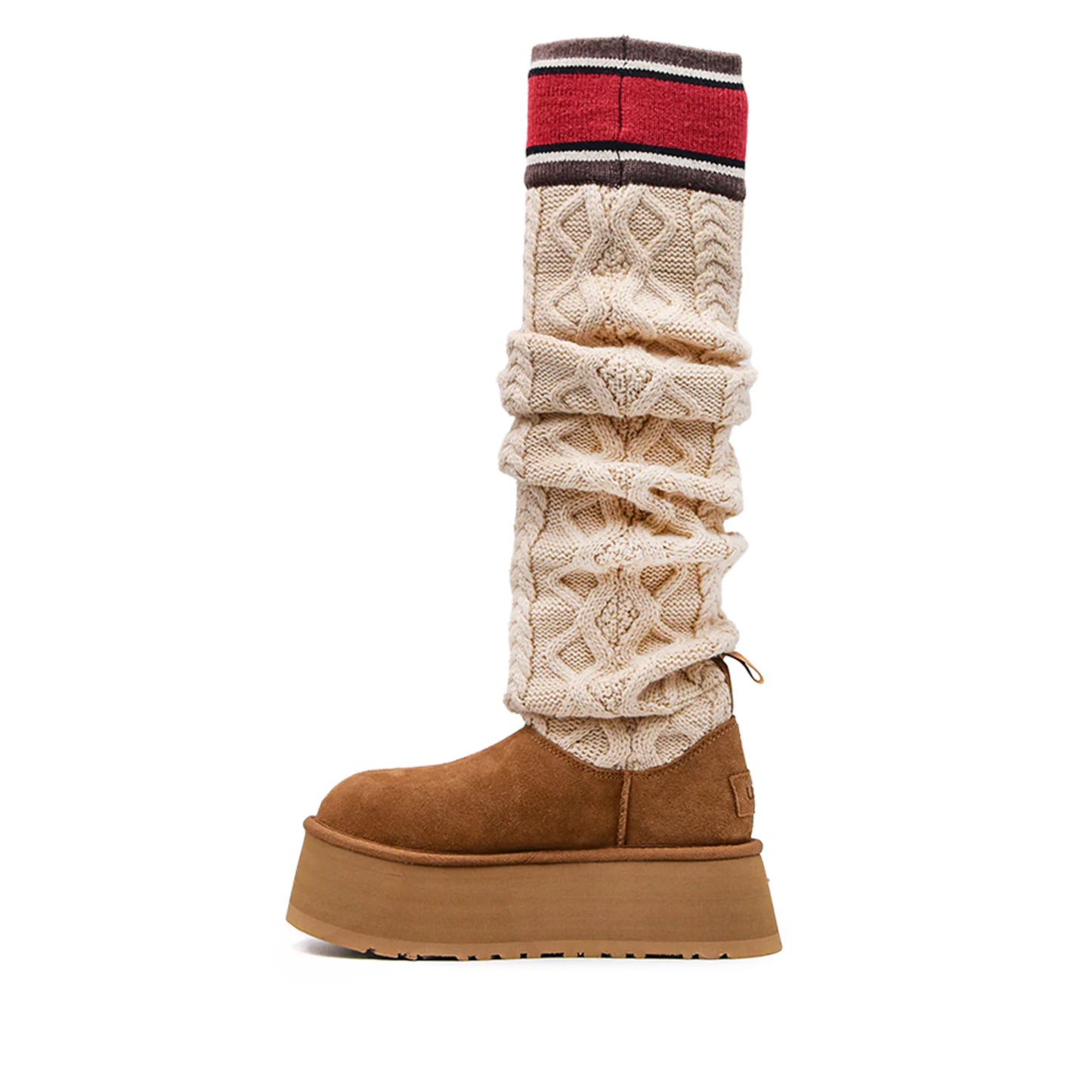 Ugg Classic Sweater Letter Boot Chestnut
