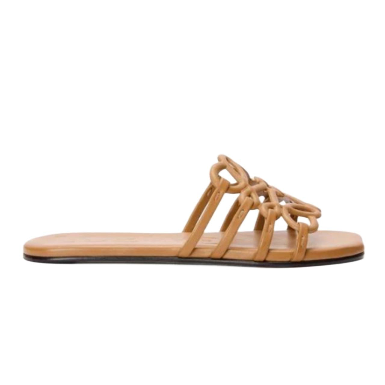 Loewe Petal Anagram slide in soft calfskin