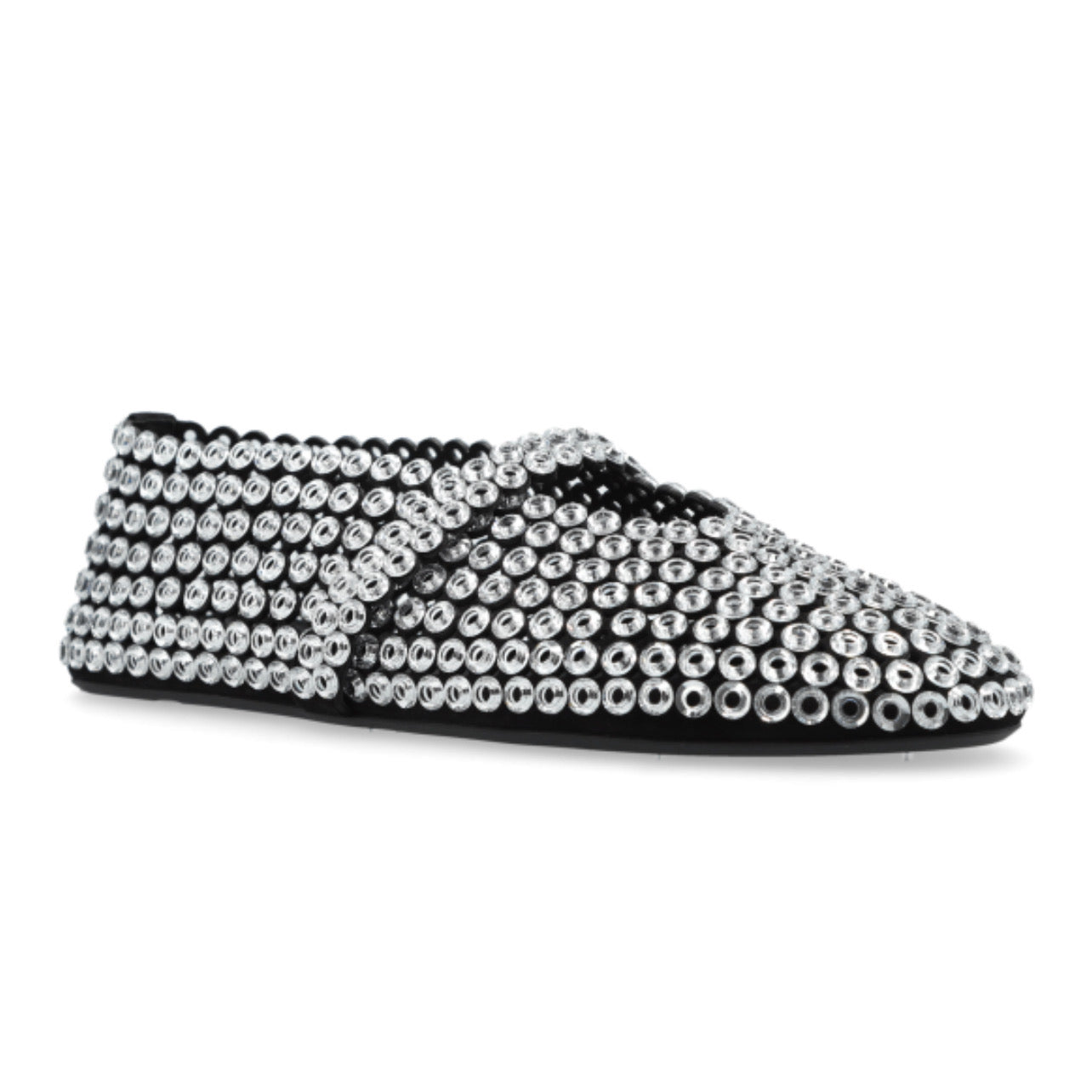 Alaïa Women's Gray Ballerinas Eyelet