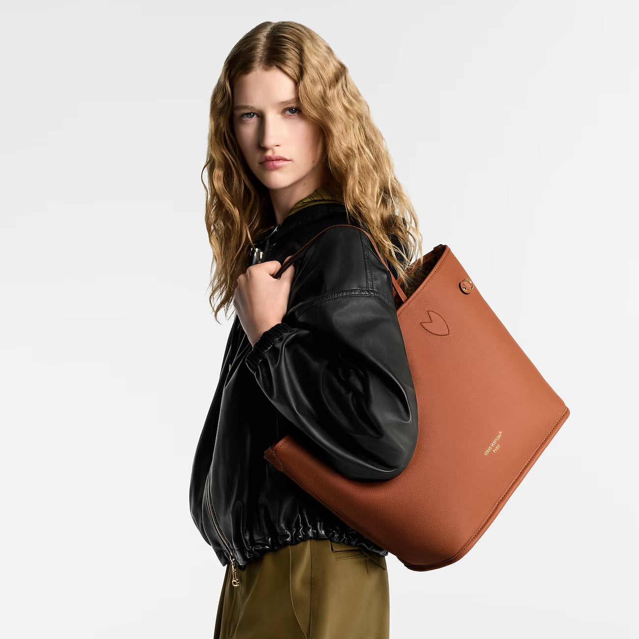 LOUIS VUITTON BAG Neverfull Inside Out MM Tan