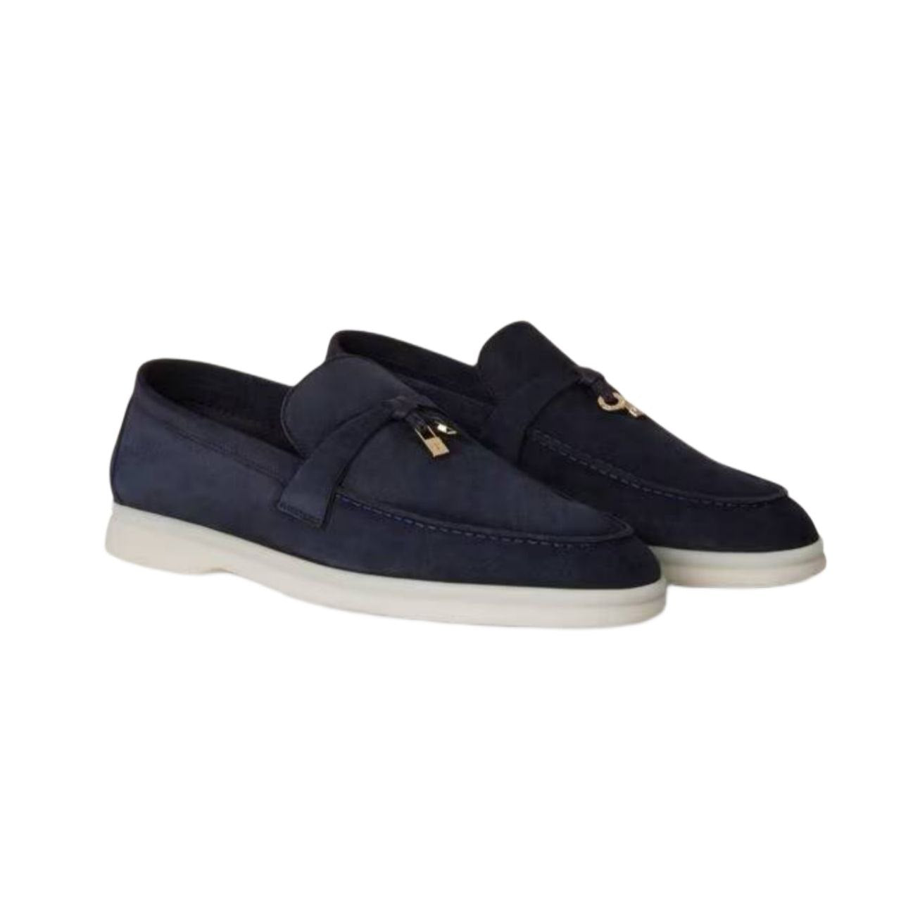Loro piana Summer Charms Walk Loafer Color : Argo Blue Melange