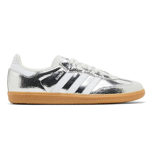 Adidas Samba OG "Silver Metallic Cracked Leather"