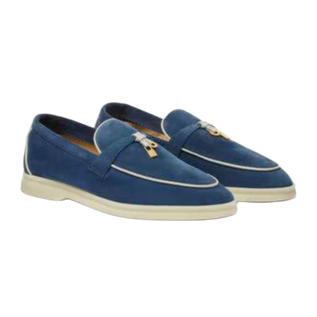 Loro Piana Summer Charms Walk Loafer Ocean Heart