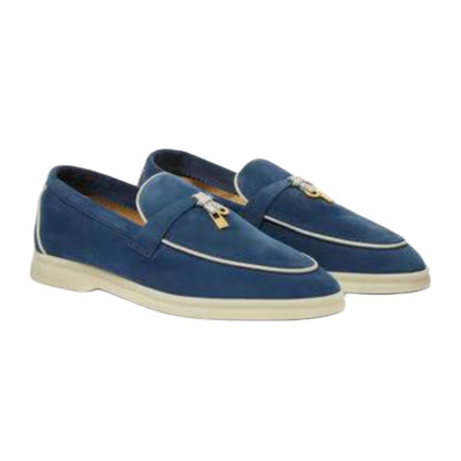 Loro Piana Summer Charms Walk Loafer Ocean Heart