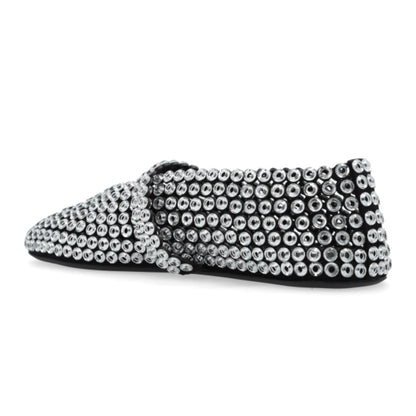 Alaïa Women's Gray Ballerinas Eyelet