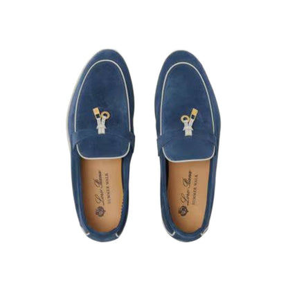 Loro Piana Summer Charms Walk Loafer Ocean Heart