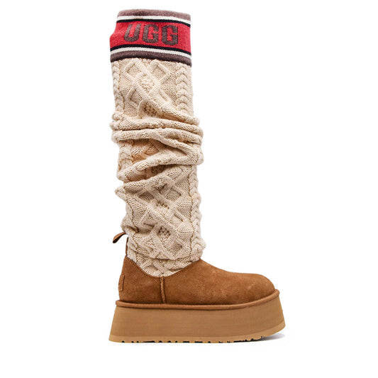 Ugg Classic Sweater Letter Boot Chestnut