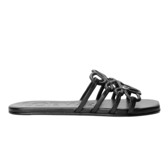 Loewe Petal Anagram slide in soft calfskin